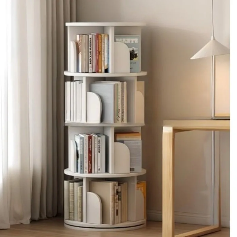 Rotating bookshelf simple household space saving simple landing students creative storage
