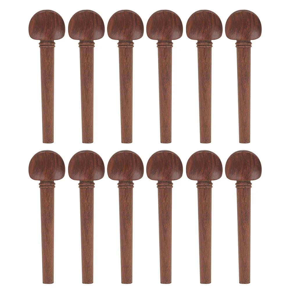 12 Oud Pegs Useful Tuning Parts Tuner Accessories for Brown Musical Supplies Durable Replacement