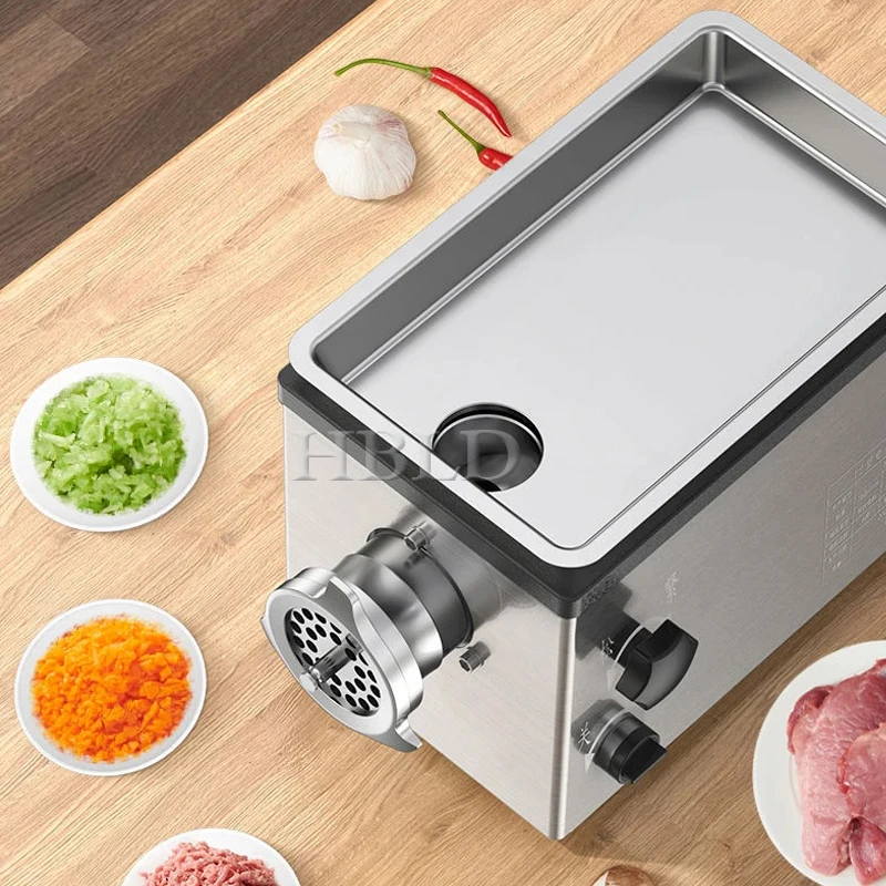 Electric Meat Grinder, Stainless Steel Heavy-Duty Meat Grinder, Sausage Filler, Food Processing Machine