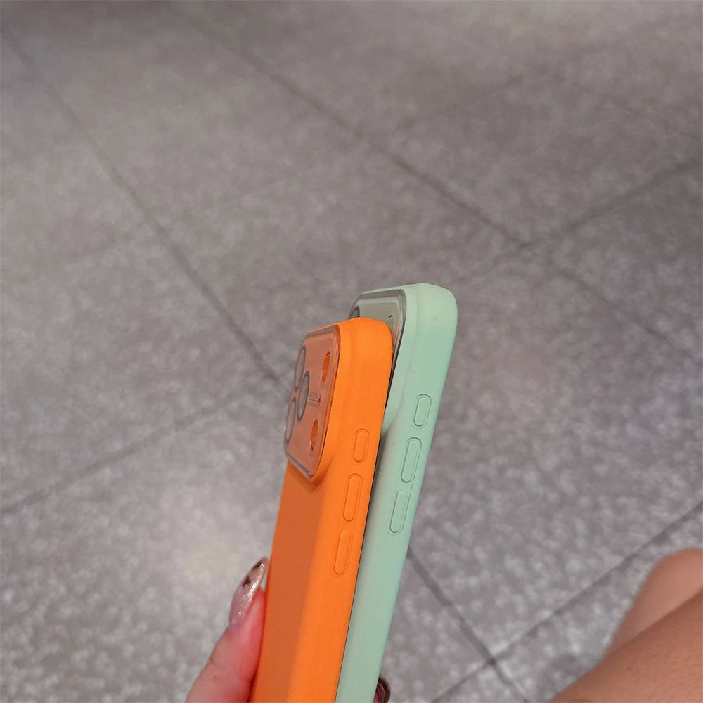 Оригинальный чехол из жидкого силикона для iPhone 17, 16, 15, 14, 13 Pro Max, объектив «все включено», большое окно, мягкая противоударная задняя крышка для телефона