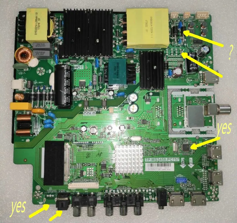 TP.MS3458.PC757 motherboard 4K LED screen For 37-65inch 43INCH 50inch 55inch 5 different board option