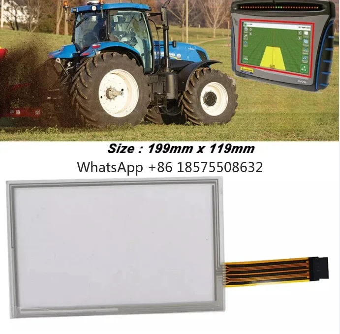 Nouveau tactile pour Trimble Agriculture FM750 et étui IH FM-750 CFX750 Trimble 750 FM/CFX remplacement de panneau de numériseur d'écran tactile