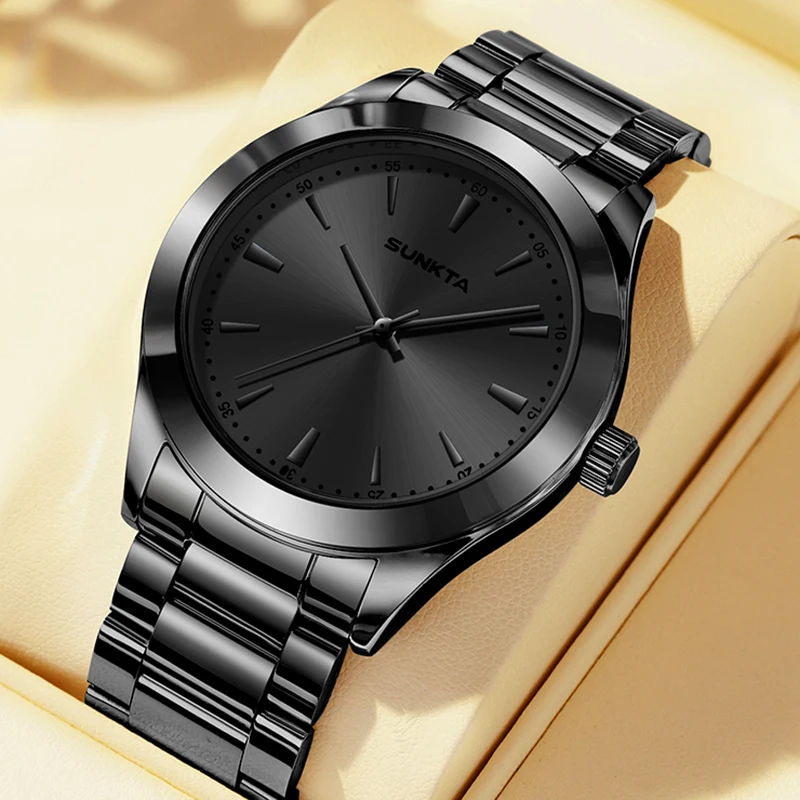 SUNKTA Herrenuhr LIGE Top-Marke Luxus Quarz-Armbanduhren für Männer Outdoor-Sport Wasserdichte Uhr mit großem Zifferblatt Herren Montre Homme+BOX