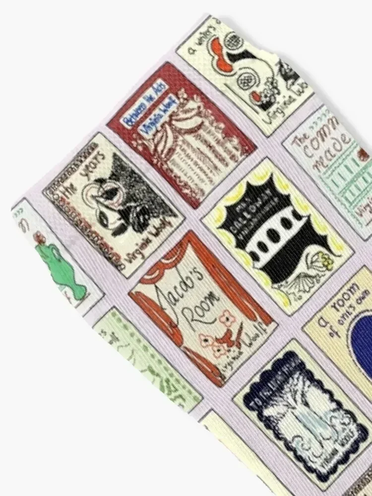 Virginia Woolf Book Covers Socks Heating sock kawaii custom sports retro Woman Socks Men's