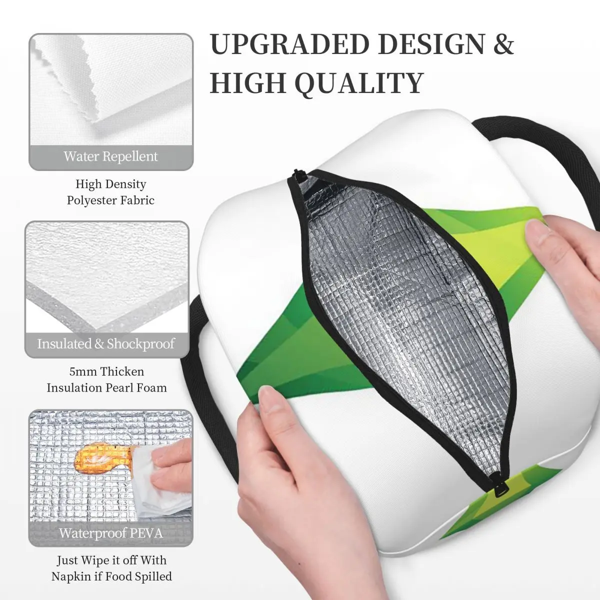 حقيبة غداء معزولة من The Sims 4 Plumbob للنساء والأطفال، صناديق طعام مقاومة للتسرب، حقيبة غداء حرارية