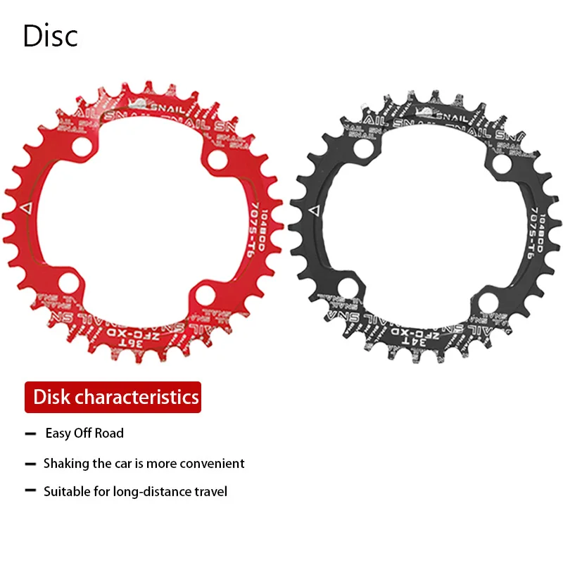 SNAIL 104BCD MTB Chainring Mtb single chainring crankset mtb crankset 32T/34T/36T/38T/40T/42T 104BCD Chainwheel for bike parts image 3
