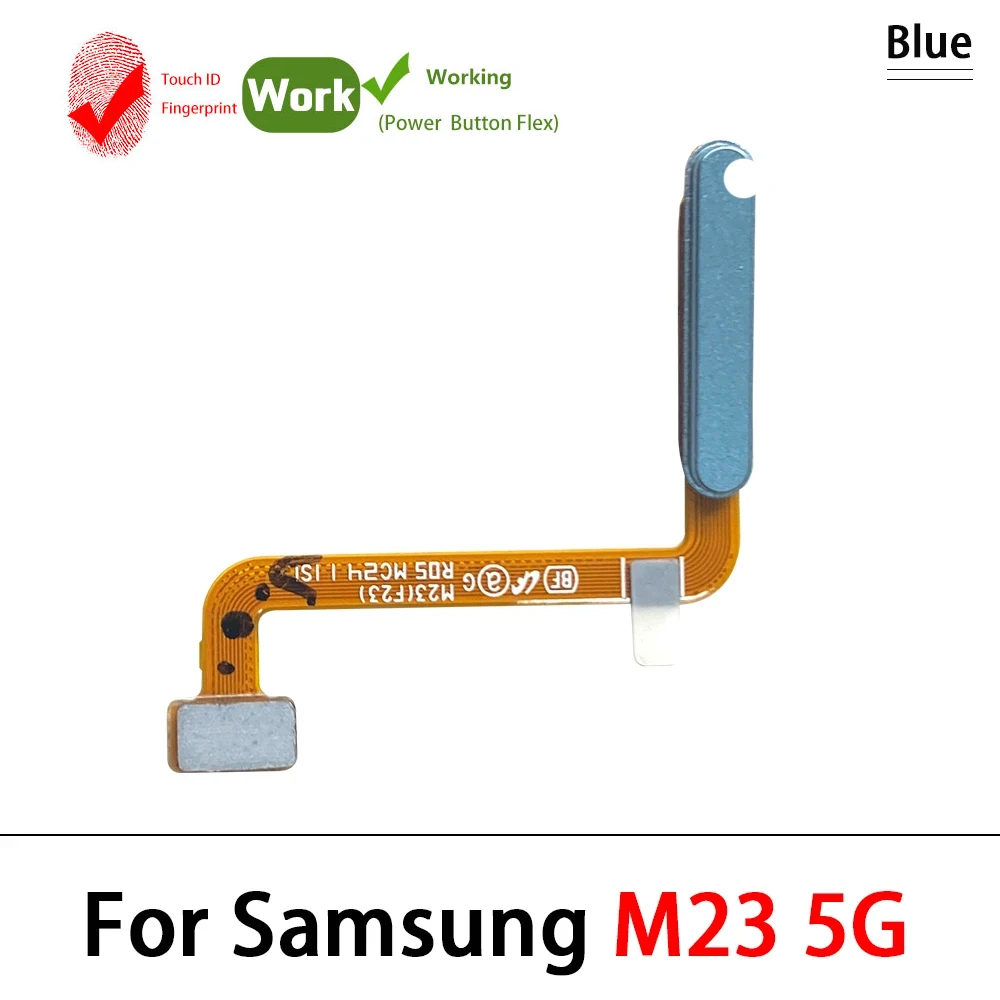 Home Button Flex Cable For Samsung M31 M31S M51 M62 M14 M23 5G Fingerprint with Power Button Touch Sensor Flex Ribbon