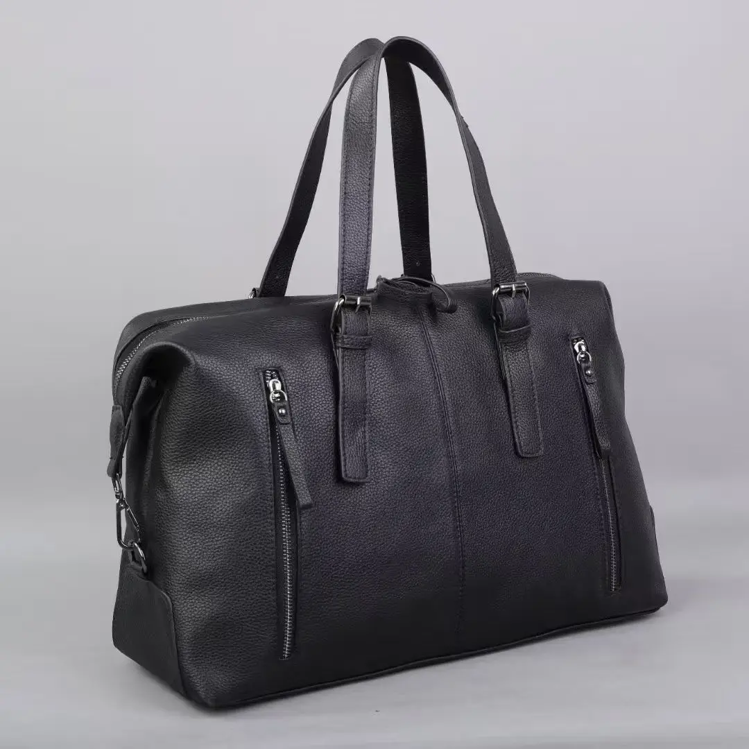 2026 Genuine Leather Travel Bags Luxury Men Large Capacity Portable Male Shoulder Bags Brand Real Leather Outdoor Travel Duffle