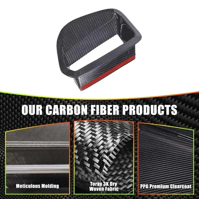 

For Toyota GR Supra A90 MK5 2019-2025 Real Carbon Fiber Center Console Dashboard Storage Panel Trim Cover Interior Accessories