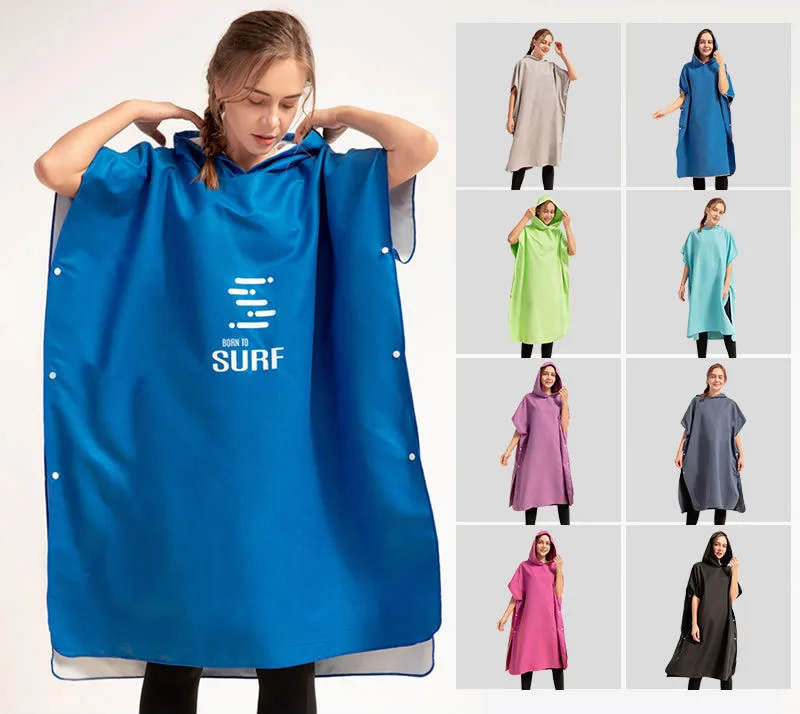 Kapuze Strand Wan schnell trocknenden Bademantel Umhang Mikro faser Handtuch Tauchen Surf Strand Umhang Badet uch Poncho Kinder Handtuch Poncho