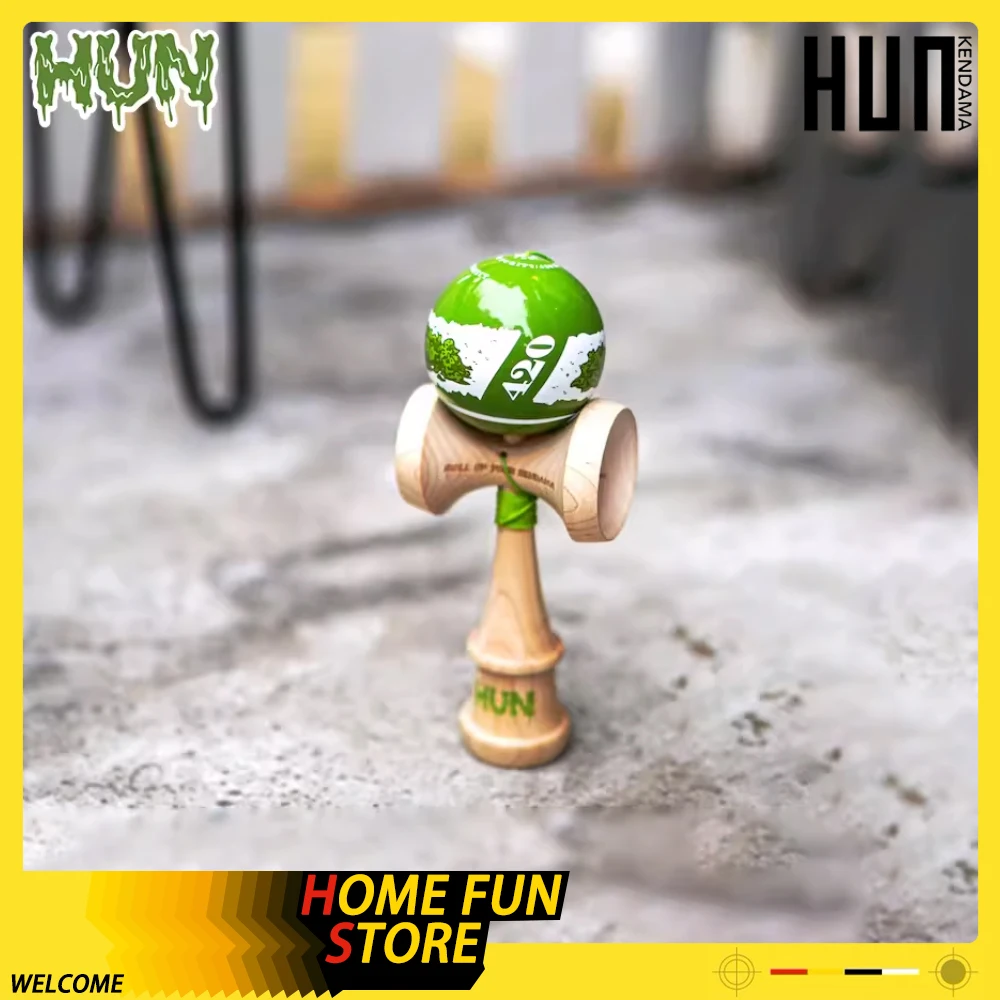 Spot Goods Rool 420 Hun Pro Kendama Maple Rubber Paint Viscous Paint Beginner Professional Player Kendama Toys Gifts