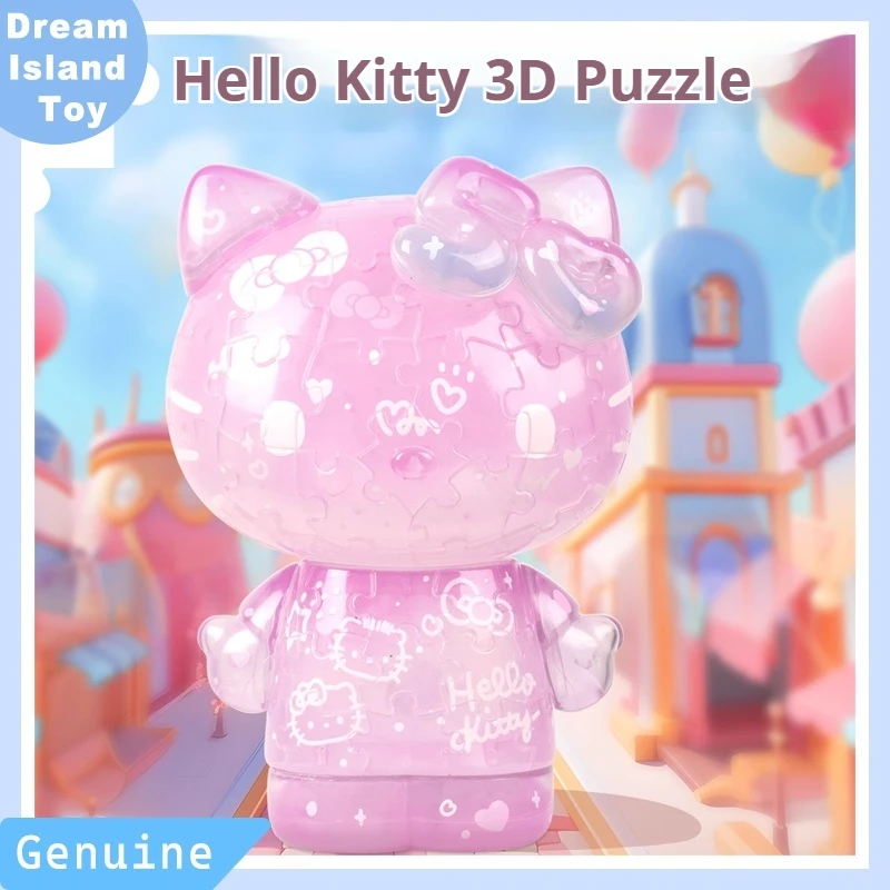 

3d-Jp Sanrio Hello Kitty Diy трехмерные фигурки-пазлы в качестве подарка на день рождения для девочек, настольный орнамент, подарки