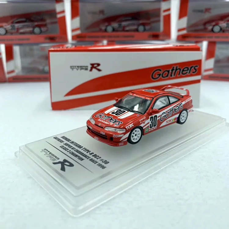 INNO 1:64 Honda INTEGRA TYPE-R DC2 No. 30 GATHERS alloy car models static