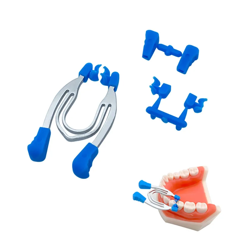 1 Box Dental Sectional Contoured Matrices Clamps Wedges Metal Spring Clip Rings A/B Dental Materials Dentisty Correction