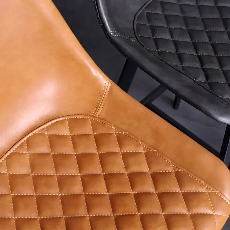 

High Luxury Bar Chair Modern Leather Design Waterproof Reinforce Counter Height Chairs Taburetes Altos De Cocina Furniture