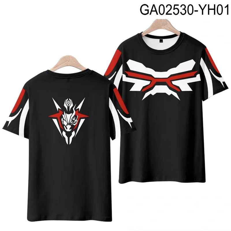 

Kamen Rider Ark-One 3D Printing T-shirt Summer Fashion Round Neck Short Sleeve Popular Japanese Anime Streetwear Plus Size