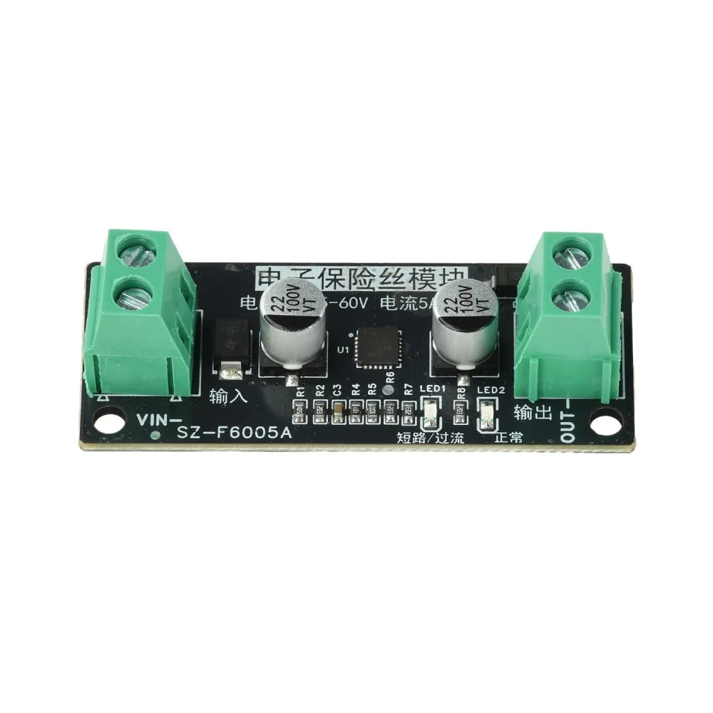 5A DC5-60V 5A Battery Short Circuit Surge Limit Current Over Current Protection Motor Blocking Automatic Recovery