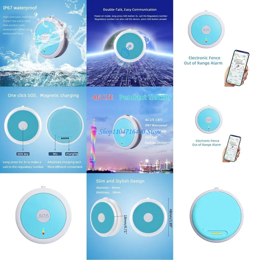 

y1gd GPS/AGPS/WIFI/4G 1/GSM Tracking Locator Intelligent AntiLost Device Security