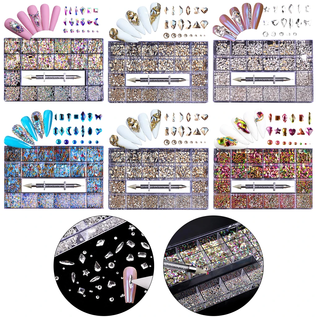 Rhinestones Decorations, Supplies Crystal Rhinestones with Pick , decorate , phone's case, glasses, made card