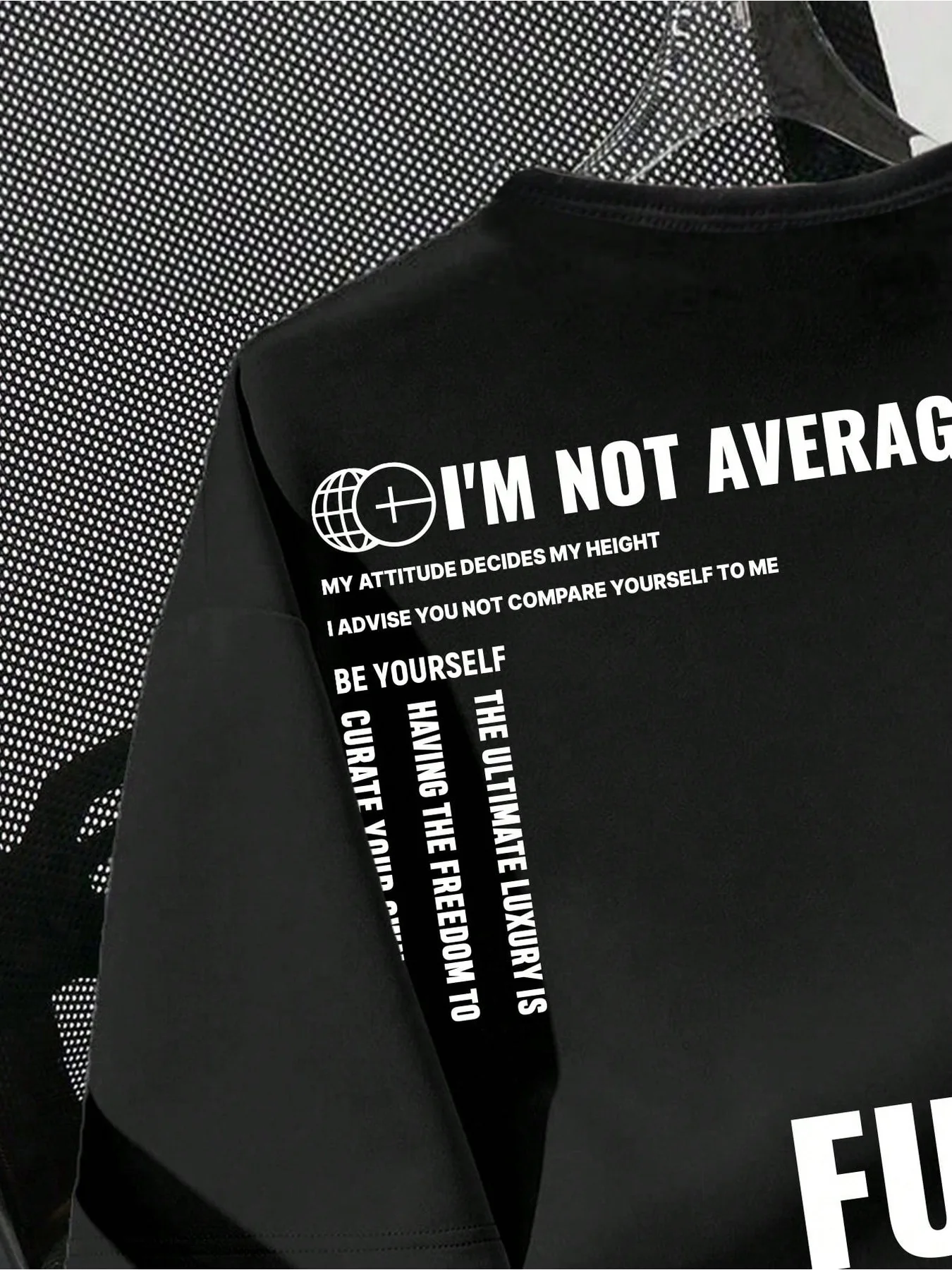 2026 American Street MYFUTURE Slogan Printed T-Shirt for Boys Loose Slimming Black Short-Sleeved Top Summer Fashion for Teens