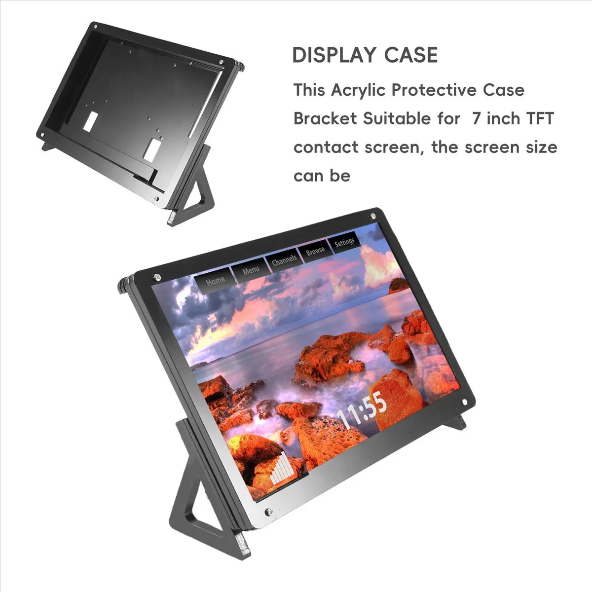 A64I 7 Inch Lcd Acrylic Bracket Case Contact Screen Case Holder Bracket For 3 Model B+