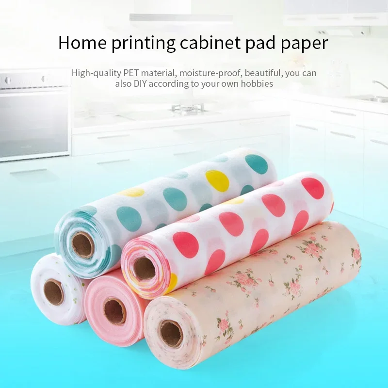 200/500cm Reusable Drawer Mat Contact Paper Cabinet Liner Moisture-proof Waterproof Non-Slip Kitchen Table Shelf Liner Pad