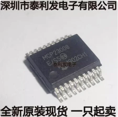 5PCS Imported Microcontroller MCP23008-E/SS MCP23008T-E/SS SSOP20 8-channel I/O Expander I2C Interface Chip