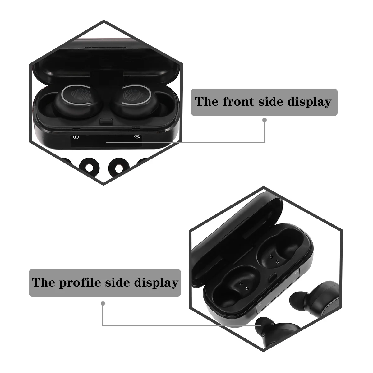 1 set 1 set Ipx7 waterdichte draadloze oordopjes Controle Led digitaal display Ruisonderdrukking Draagbare sportheadset voor