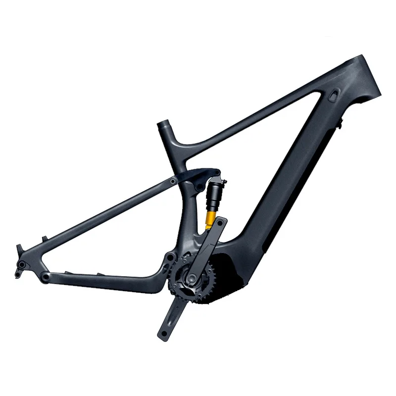 TWITTER-EM9Carbon Fiber Bafang Bicycle Frame, Mid-mounted Motor, Electric Assist, Mountain Bike, Full Shock Absorber, Soft Tail