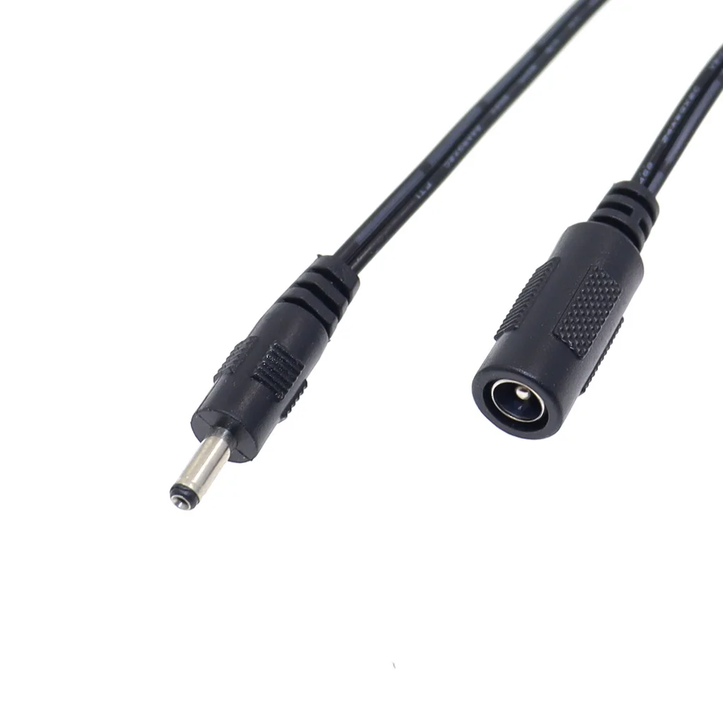2PCS 5.5*2.1 Female to Male 3.5*1.35mm DC Power Connector Adapter Plug 5.5*2.5 Conversion Cable