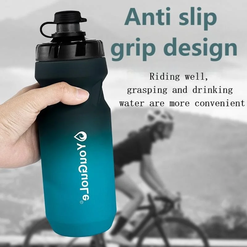 

650ML Large Capacity Cycling Squeeze Water Bottle, Portable Outdoor Hiking/Off-Road/Cycling/Running Water Bottle