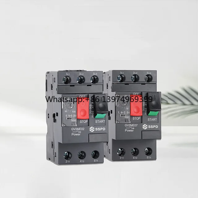 3 Phase Motor protection Circuit Breaker GV2ME20 Motor Type Circuit Breaker From SSPD