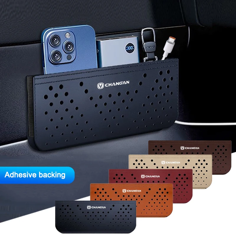 Imagen 7: Nueva Caja Organizadora de Asiento de Coche de Cuero de Alta Gama para Changan UNIT UNIK CS35PLUS CS55 PLUS CS75 PLUS Oshan X7 X5