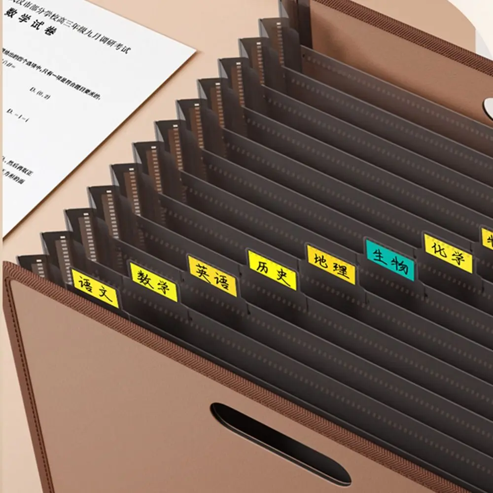 

Простая расширяемая папка для файлов формата А4, 13-слойная сумка для хранения тестовой бумаги большой емкости, органайзер для документов, школьный офис