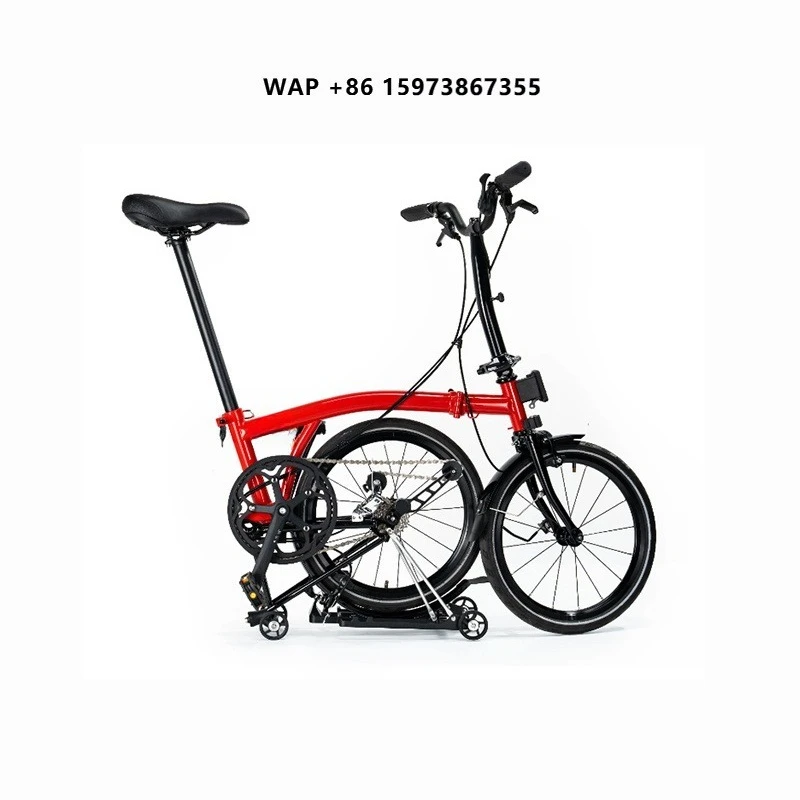 MINT 16 Zoll 5-Gang BOB5 Mintparts Molybdän-Stahlrahmen Klapprad Leichtgewicht Faltbares Fahrrad Mini Dreifach Faltbares Fahrrad
