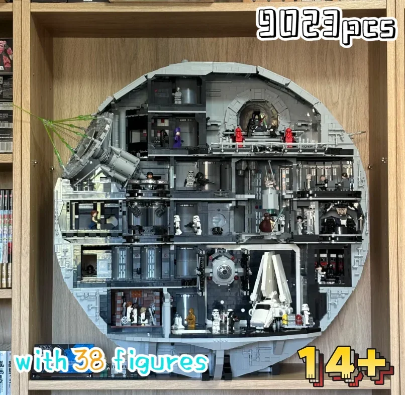 Popular 9023pcs UCS Moc Star Interstellar Conflict Ultimate Largest Star Death Building Block Model Toys Birthday Ornament Gifts
