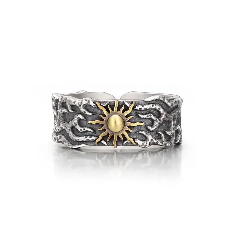 

S925 Sterling Silver Sun Adjustable ​Rings For Women Engagement Luxury Jewelry Gift Wholesale Jewellery