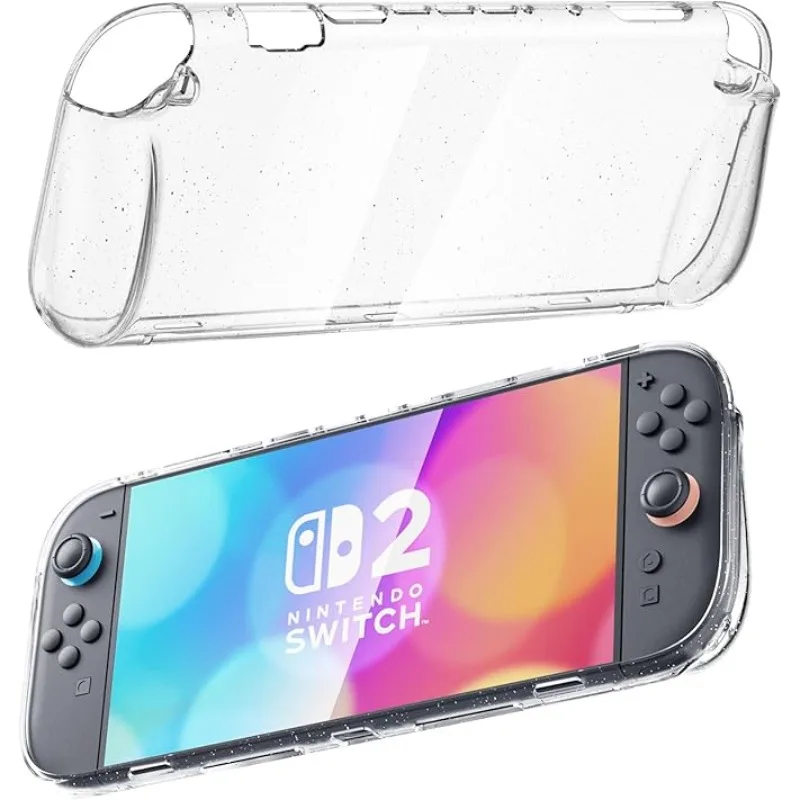 

For Nintendo Switch 2 Transparent TPU Shockproof Protective Case Shell Durable Gaming Cover Handheld