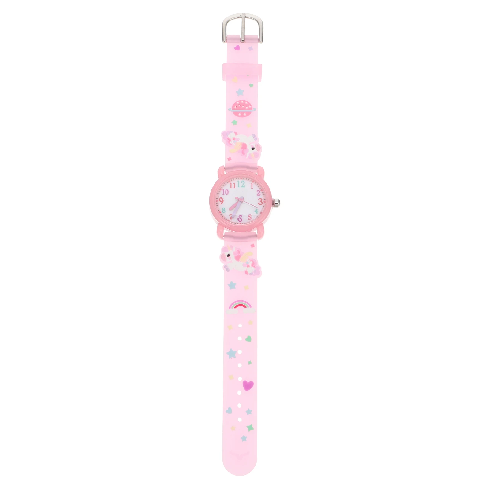 Kids Watches Children Cartoon Quartz Unicorn Wrist Pink Fashion Student Watch Teaching Comfortable Safe Adjustable