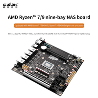 CWWK AMD-7940HS/8845HS 8-bay/9-bay NAS/USB4/40G rate 8K display 4 network 2.5G/9 SATA/PCIe x16 ITX motherboard