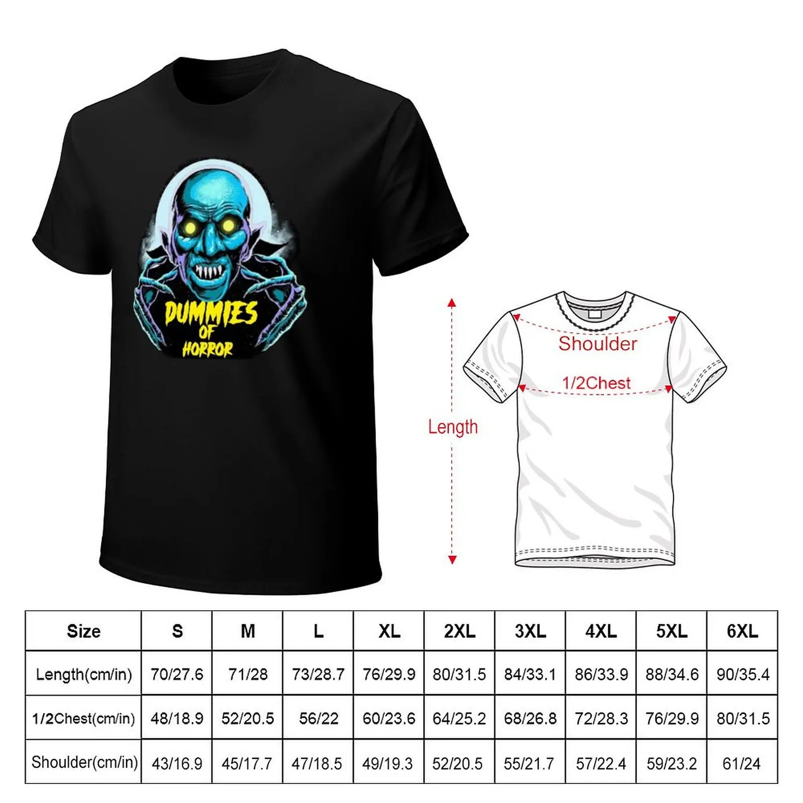 Dummies of Horror T-Shirt Work Daily Short Sleeve Top