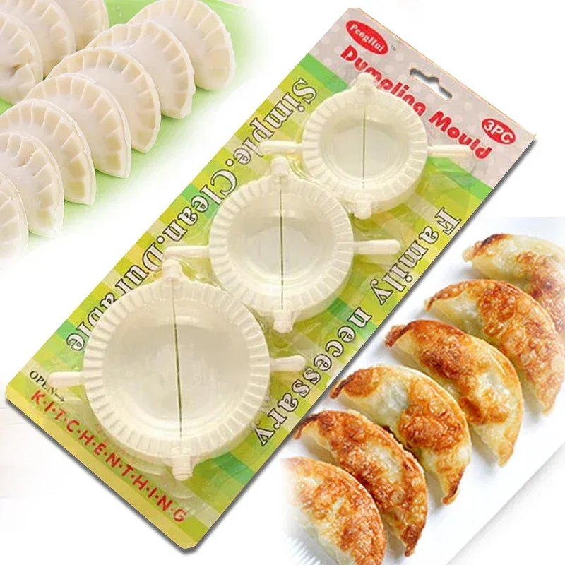 1-3 Teile/satz DIY Knödel Maker Presse Teig Ravioli Knödel Form Gebäck Werkzeuge Zubehör Hause Knödel Maschine Für küche