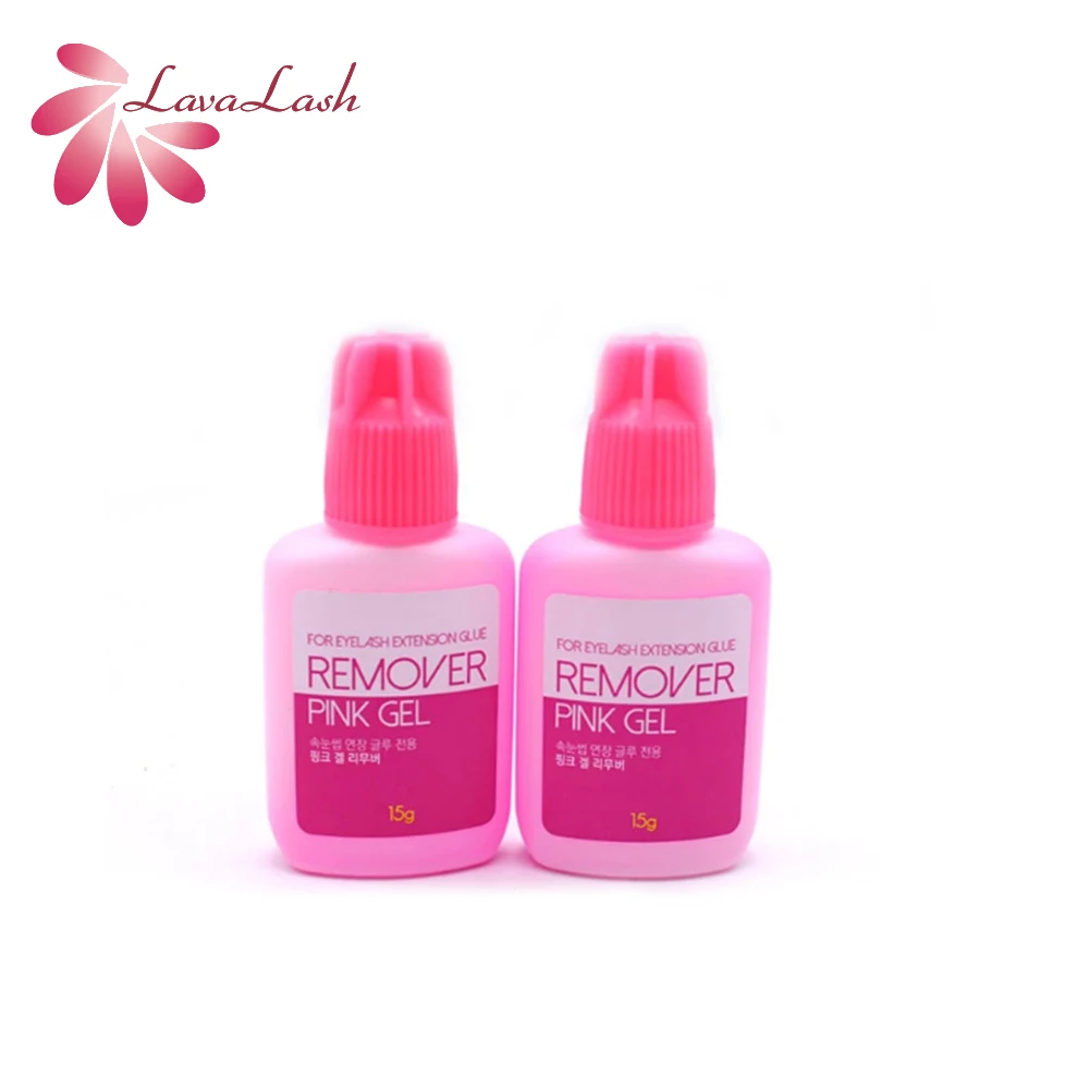 Removedor de Gel transparente para extensiones de pestañas, 15g, removedor de pegamento para pestañas postizas, herramientas de maquillaje de belleza, tienda de marca de pestañas de lava