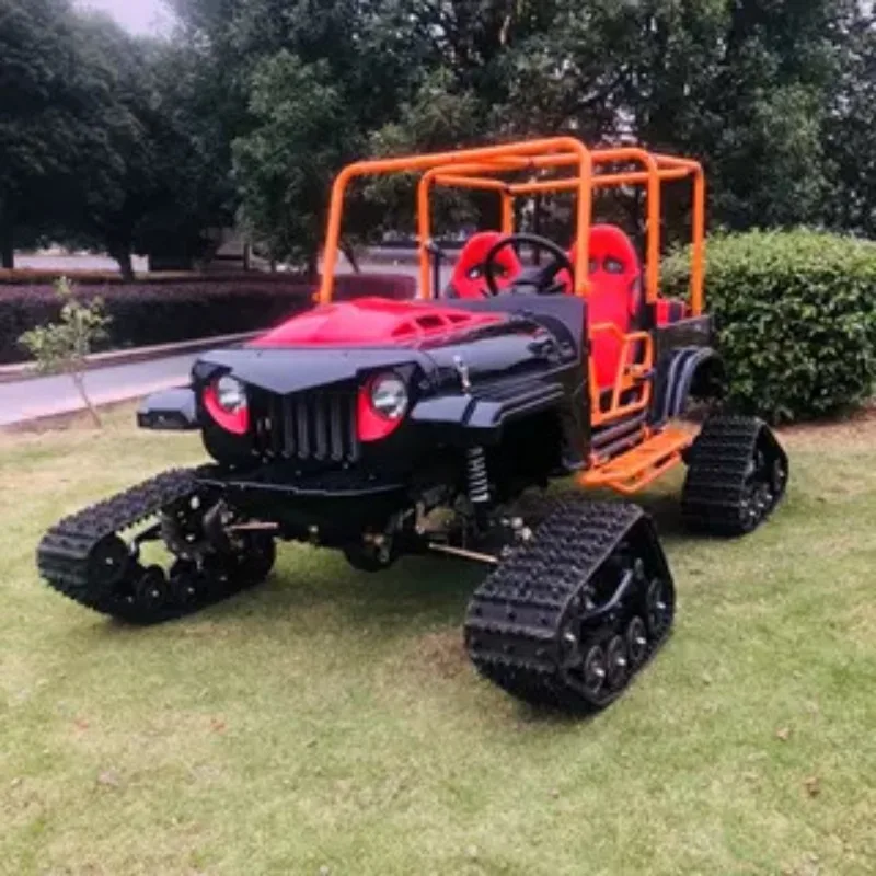 Snow ice electric go-kart, single and double  four-wheel adult drift car, beach off-road