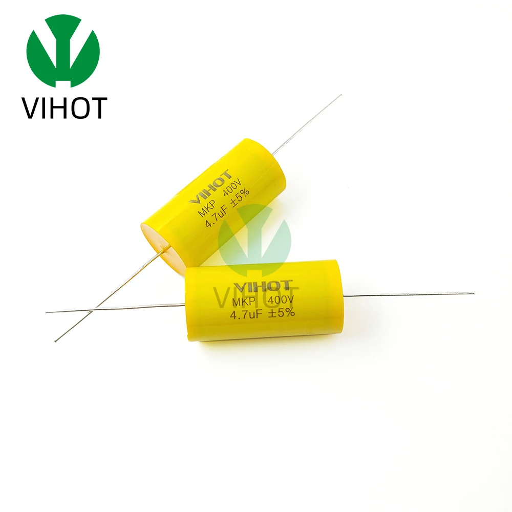 VIHOT 1PCS 400VDC Audiophiler Axial MKP Audio Grade Capacitor 4.7uF   For HIFI DIY Frequency Capacitance Guitar Amplifier