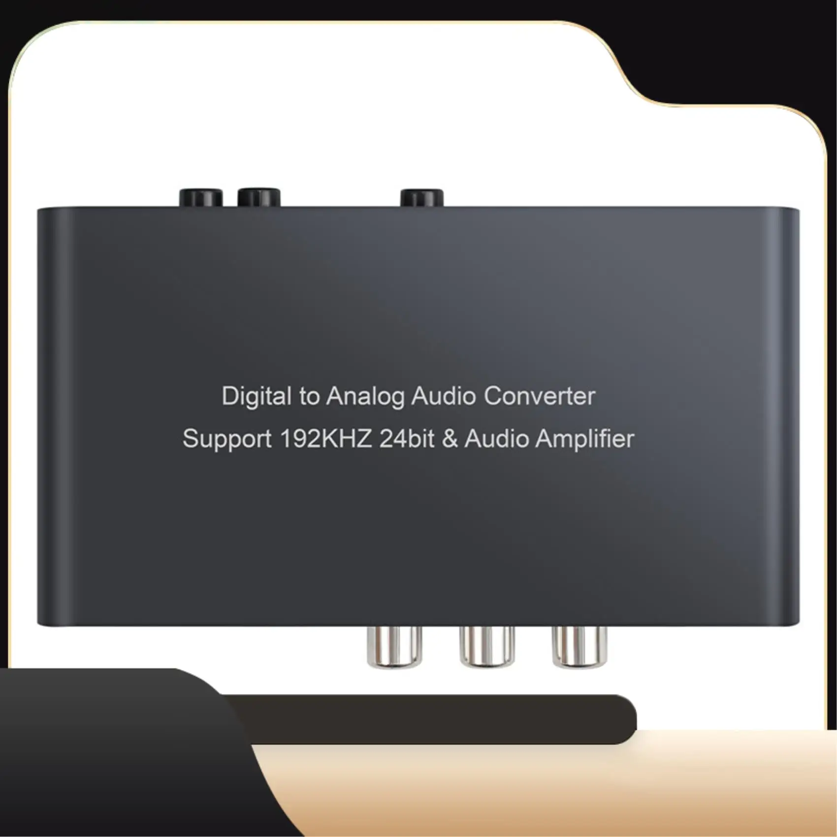 

Цифро-аналоговый аудиоконвертер с ИК-пультом дистанционного управления, громкость 192 кГц, коаксиальный оптический адаптер Toslink в L/R RCA 3,5 мм-T44C