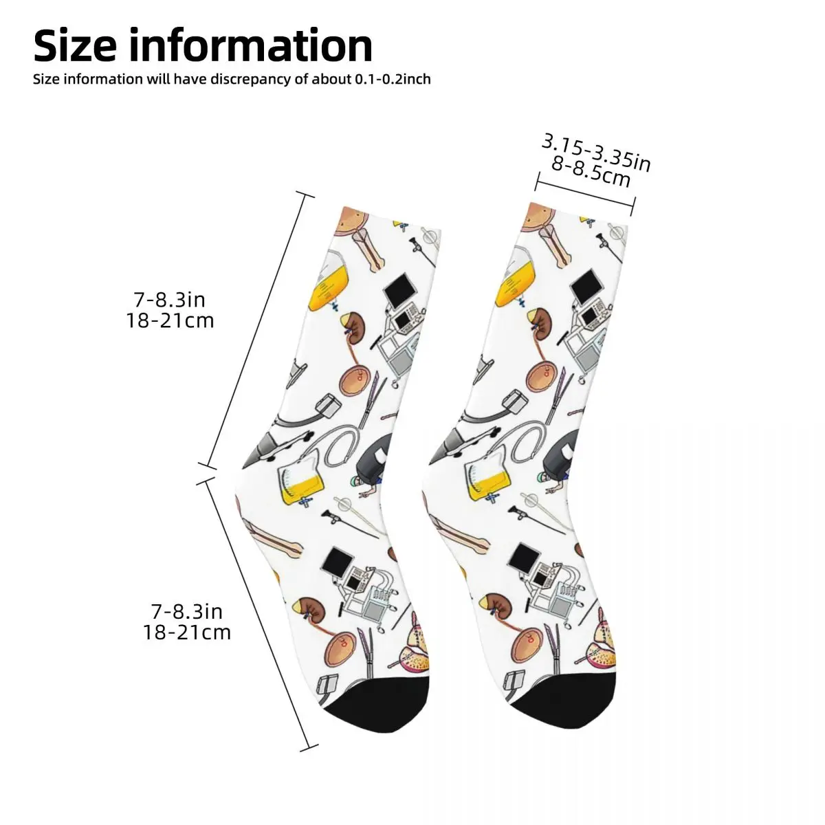 Calzini per urologia Harajuku calze assorbenti per il sudore calze lunghe per tutte le stagioni accessori per regali Unisex