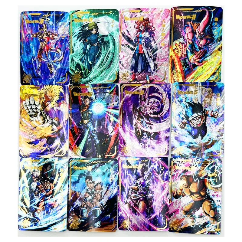 54pcs/set Goku Vegeta Z GT Laser Engraving No.3 Super Saiyan Heroes Battle Card Ultra Instinct Game Collection Cards