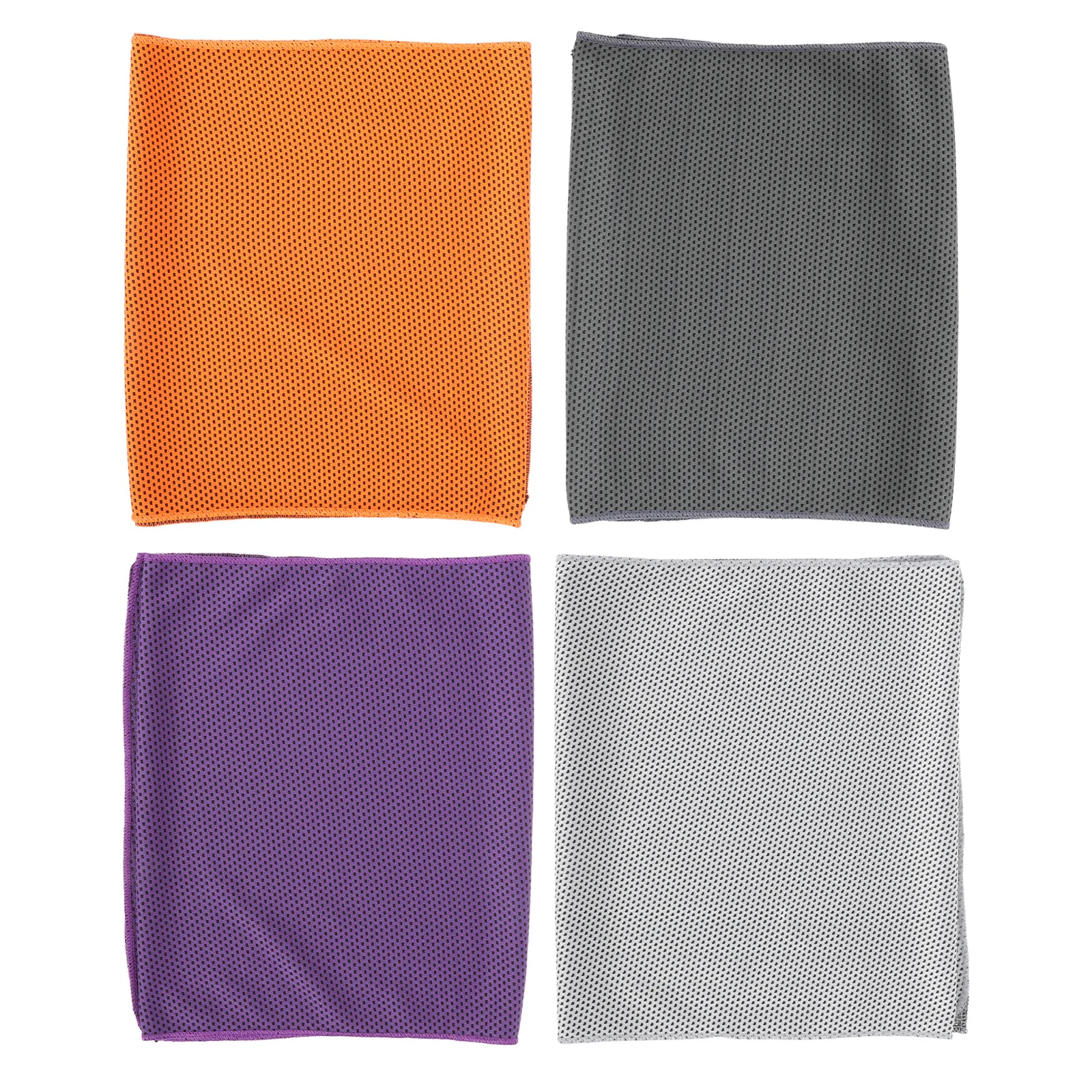 

4Pcs Sports Ice Cooling Towels Sweat-Absorbing Skin-Friendly Fitness Towels Lightweight Portable for Running Travel