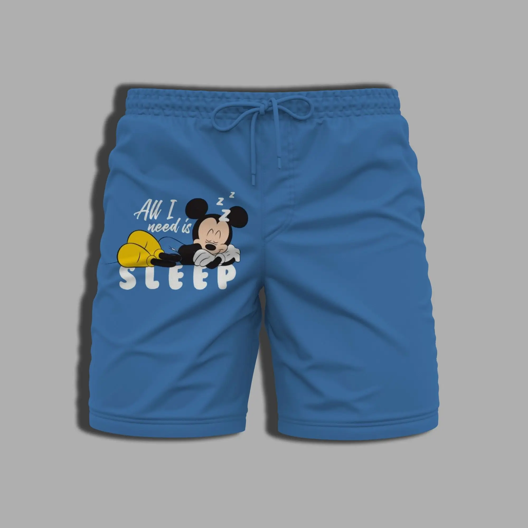 Seluruh baju renang mencetak musim panas celana Mickey Gym Minnie Mouse celana pendek pria untuk wanita Disney pakaian pantai pakaian mandi pria